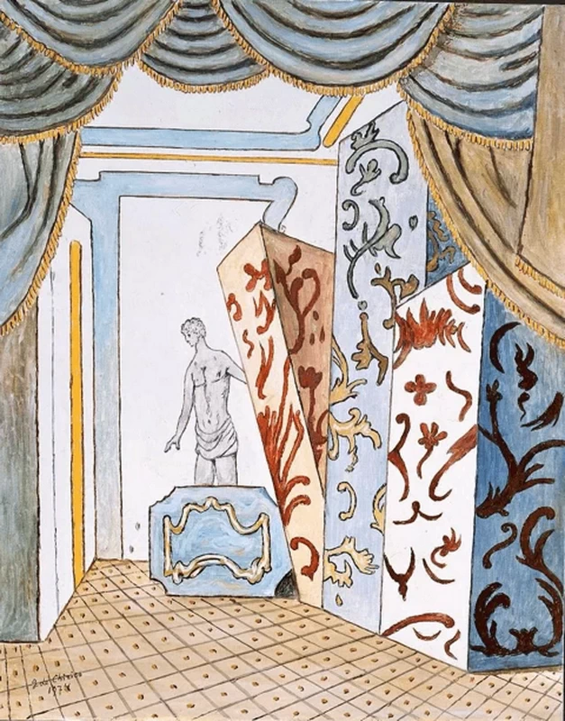 Giorgio De Chirico - 135, Mistero di una stanza d'albergo a Venezia, 1974, Fondazione Giorgio e Isa de Chirico, Roma